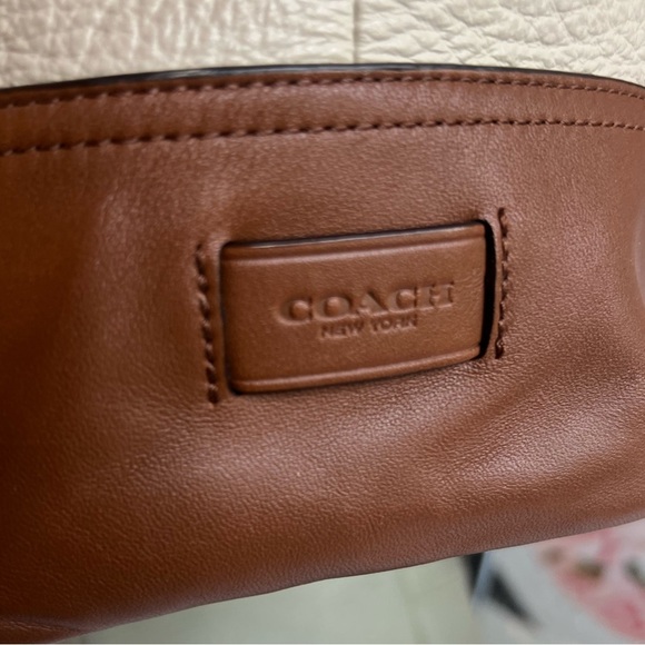 Coach Hadley Luxe Grain Pebbled Leather Ivory and Cognac   Tote bag - Picture 7 of 14